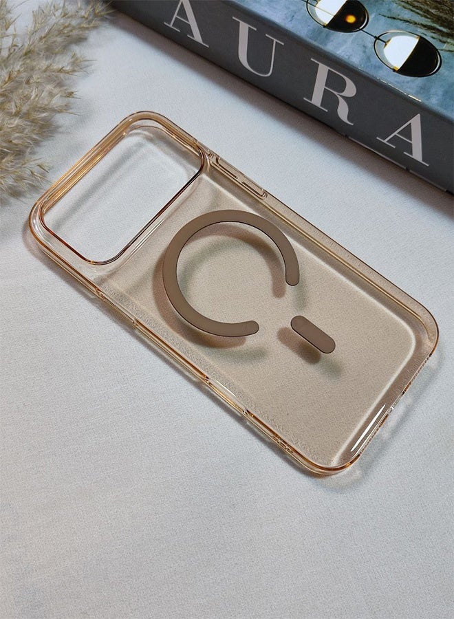 جراب ماج سيف لهاتف ايفون 17  برو ماكس ، جراب  نحيف مقاوم للصدمات والخدوش  يدعم الشحن اللاسلكى المغناطيسى لهاتف ايفون 17 بروماكس - بنى - Image 4